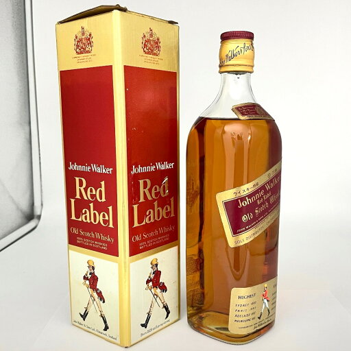 ジョニーウォーカー レッドラベル 特級表示あり 金キャップ 金ラベル 金淵ラベル ブレンデッド 760ml 43% Johnnie Walker ウイスキー 洋酒 古酒 未開栓【中古】