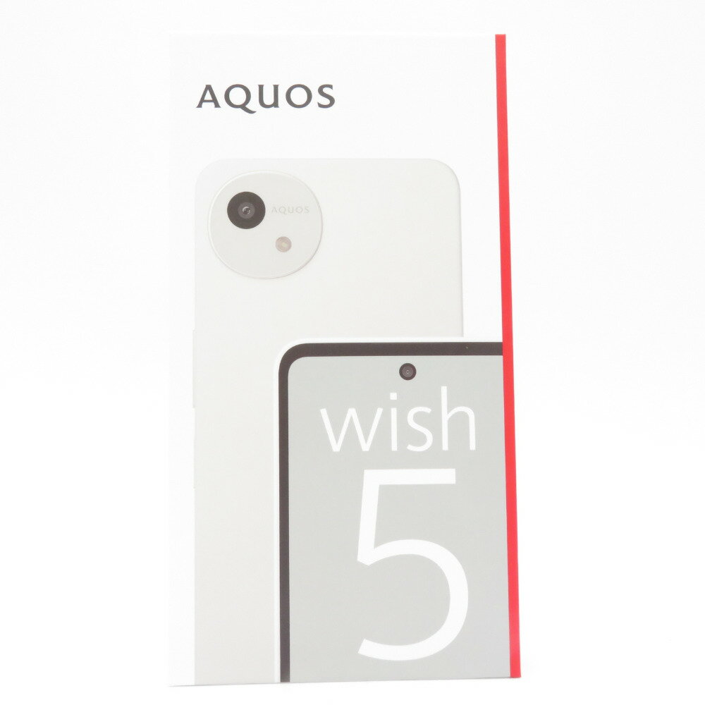 シャープ AQUOS (アクオス) Androidスマホ SHARP AQUOS wish5 SH-M32 ユキ SIMフリー未開封 未使用品【中古】