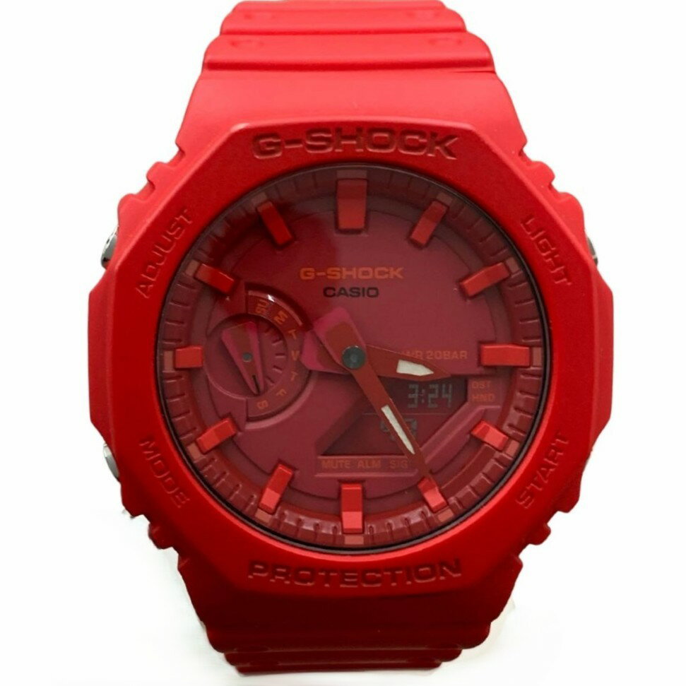 G-SHOCK (CASIO ジーショック) 腕時計 GA-2100 GA-2100-4AJF レッド シンプル 20気圧防水 メンズ【中古】