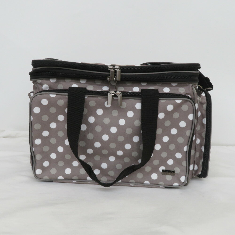 Rakuten - 裁縫道具 Luxja あみもの用バッグ グレードット 毛糸バッグ あみものバッグ【中古】