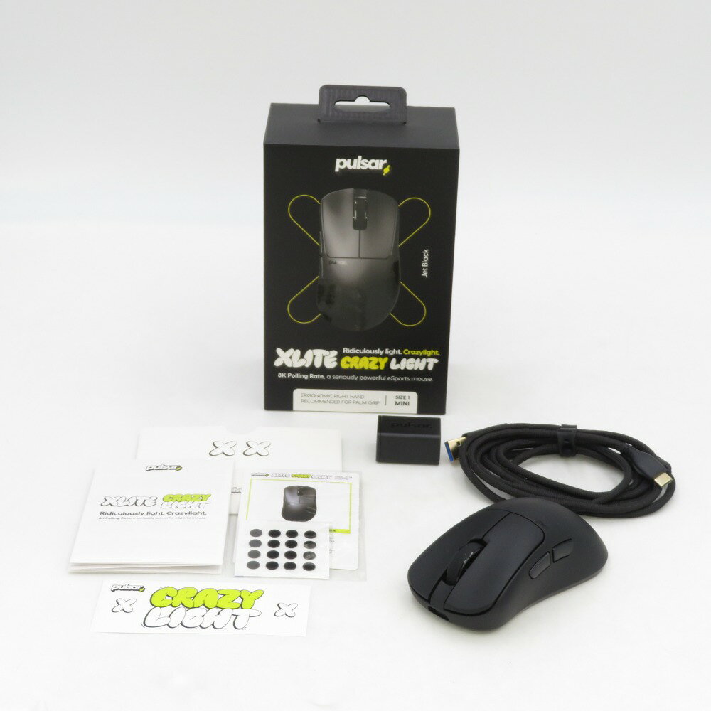 Pulsar (パルサー) Gaming Gears Xlite CrazyLight Wireless Mouse （クレイジーライト ワイヤレスマウス）【中古】