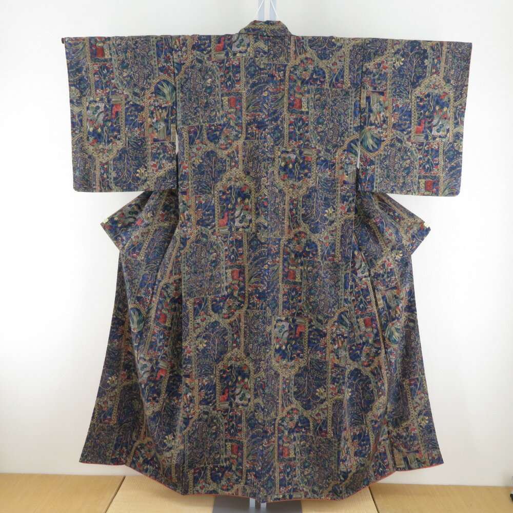 さとぴん様 正絹 袷 更紗 小紋 広衿 オリエンタル ちりめん 楽天市場