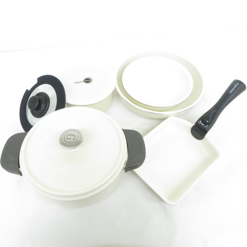 Ĵ����� GREENPAN ���꡼��ѥ� ���å� �� �Ҽ��� �ե饤�ѥ�20cm��25cm ��Ƥ��� ���饹�� ��¸�� �ϥ�ɥ��դ� ��ü���æ�� �ۥ磻�ȡ���...