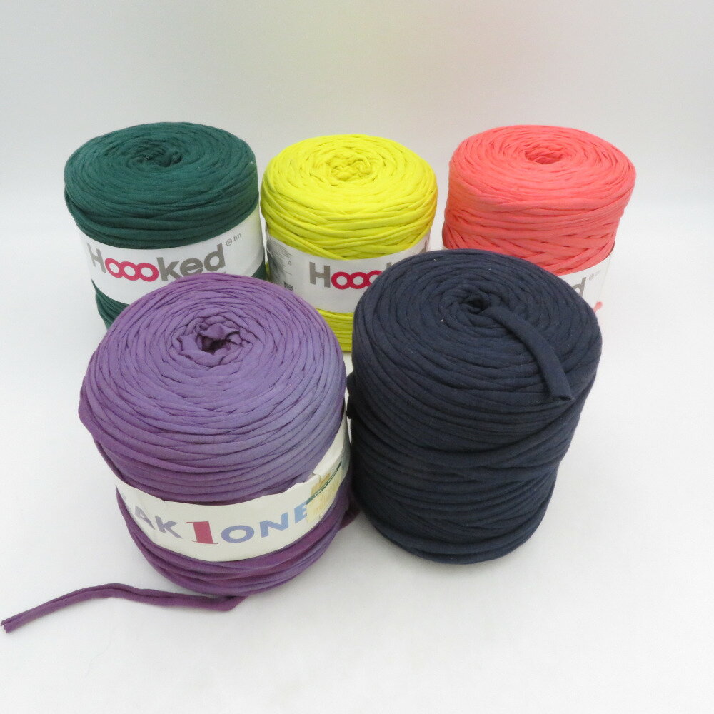 毛糸 Hoooked Zpagetti YANAGI YARN ZAK1 訳あり品 ズパゲッティヤーン マクラメ編み【中古】