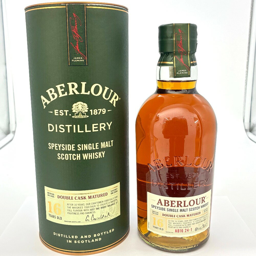 ABERLOUR&nbsp;アベラワー 16年 シングルモルト ダブルカスクマチュアード スペイサイド スコッチ 700ml 40% 洋酒 古酒 未開栓 ABERLOU