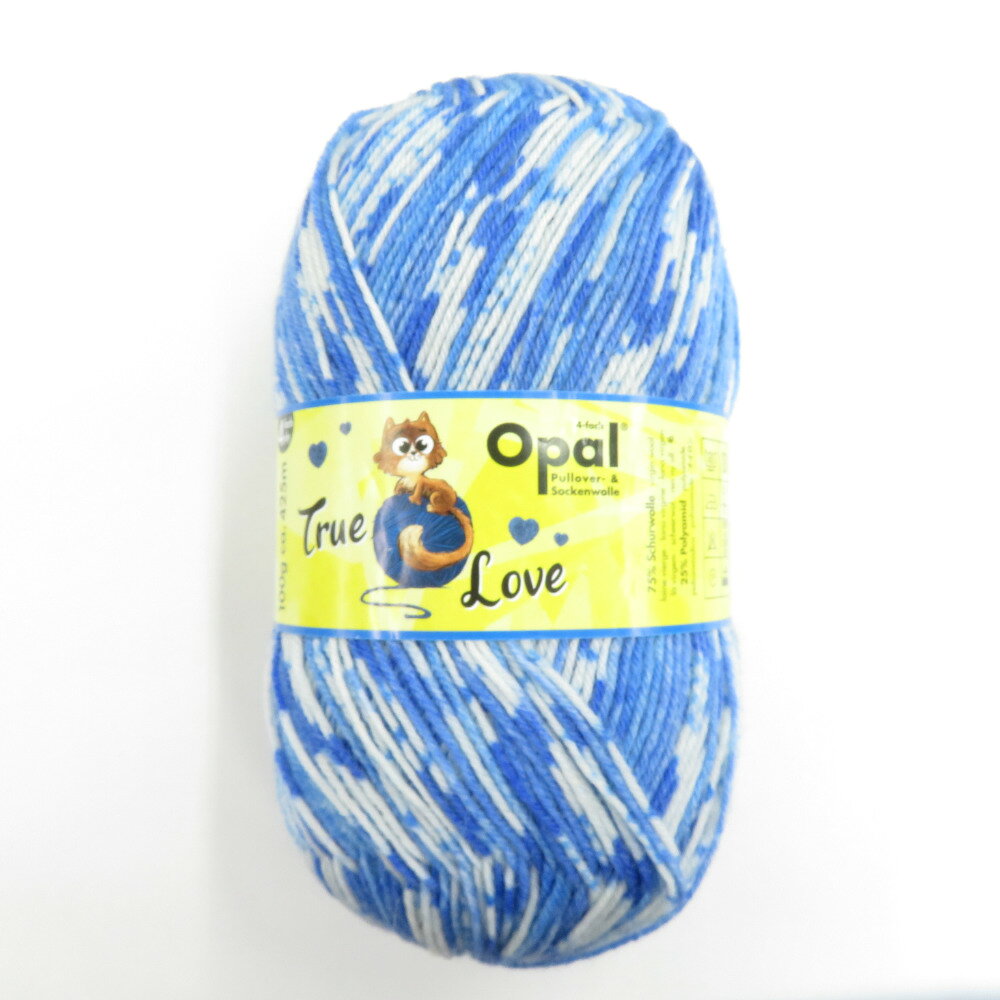 毛糸 【復刻版】Opal オパール トゥルーラヴ 4ply/4本撚り 9862番色 100g玉巻 約425m ソックヤーン 未使用品【中古】