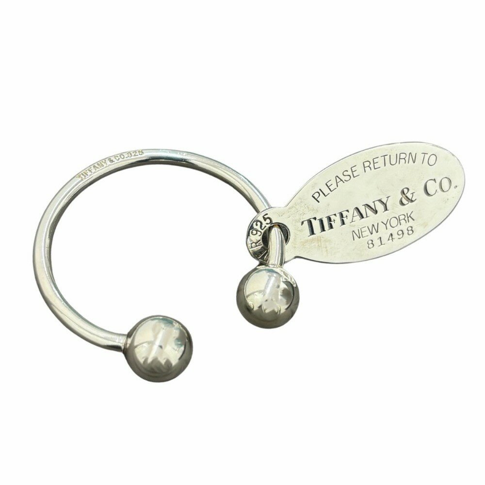 ティファニー キーホルダー リターントゥ オーバルタグスクリューボール 重量21.8g スターリングシルバー SV925 シンプル レディース TIFFANY&Co. 【中古】