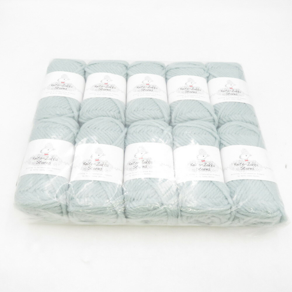毛糸 毛糸ZAKKAストアーズ アクリル Jelly ジェリー 10玉セット 3番色 ミント 1玉約40g 約52m アクリル100% 日本製 極太 秋冬 未使用品【中古】