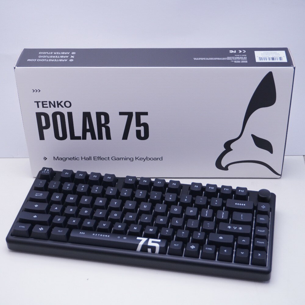 Arbiter Studio TENKO Polar 75 + 磁気キーボード ラピッドトリガー US配列 Kitsune Black 中古美品