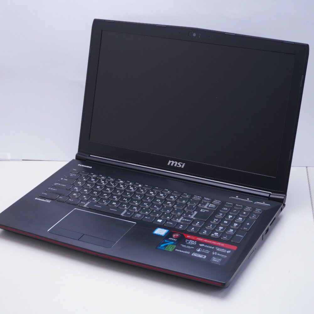 MSI ゲーミングノート GE62 7RE Apache pro GTX1050Ti/i7-7700HQ/8GB DDR4/ssd 128GB + HDD 1.0TB/Win10Home 7RE-1013JP【中古】