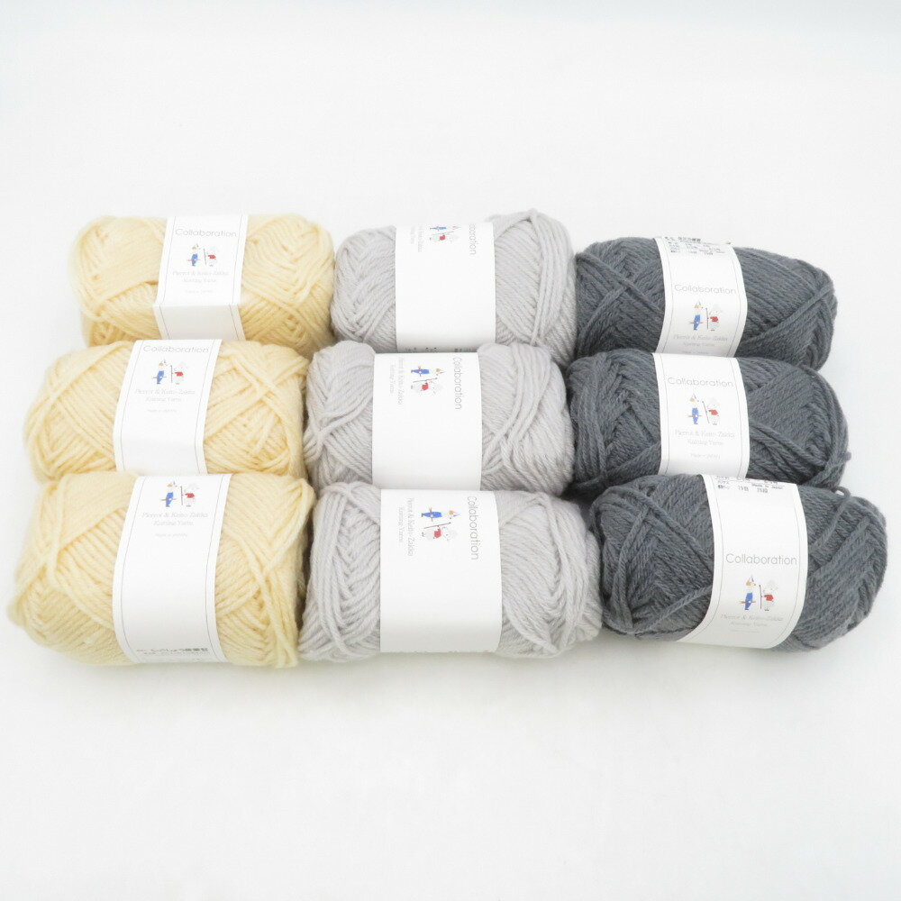 毛糸 毛糸ピエロ mite ミーテ 12玉セット 13番色 14番色 15番色 1玉40g 約85m アクリル エクス 日本製 並太 秋冬 未使用品【中古】