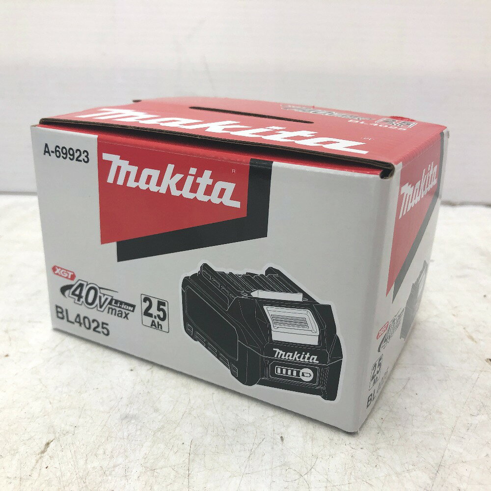 makita マキタ 40Vmax 2.5Ah Li-ionバッテリ 残量表示付 雪マーク付 化粧箱入 BL4025 A-69923 未使用品
