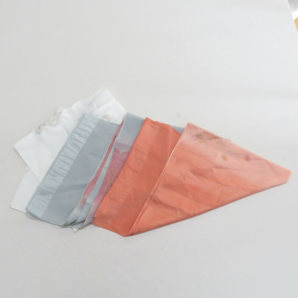 商品コードki9316AB アイテム帯揚げ 対象レディース カラー グレー x オレンジ 品質表示絹100％ サイズ 保証期間初期不良（到着から1週間）のみ 商品状態 状態ランク 5：目立った傷や汚れなし 全体 シワ、使用感はございます。 商品説明 正絹帯揚げ3点セットです。 白はフォーマル向けで、他の2点はカジュアル向けでございます。 ★画像はできるだけ実物に近いように撮影しておりますが、光の加減やお使いのブラウザ環境などにより見え方が違う場合があることを予めご理解の上ご購入をお願い致します。 実店舗でも併売しており、記載のないスレがある場合がございますのであらかじめご了承ください。