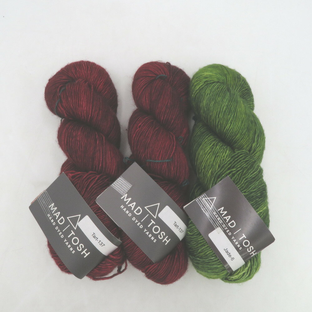 毛糸 MADELINETOSH マデリントッシュ tosh merino light 3カセ Tart-137 Jade-6 海外毛糸 未使用品【中古】