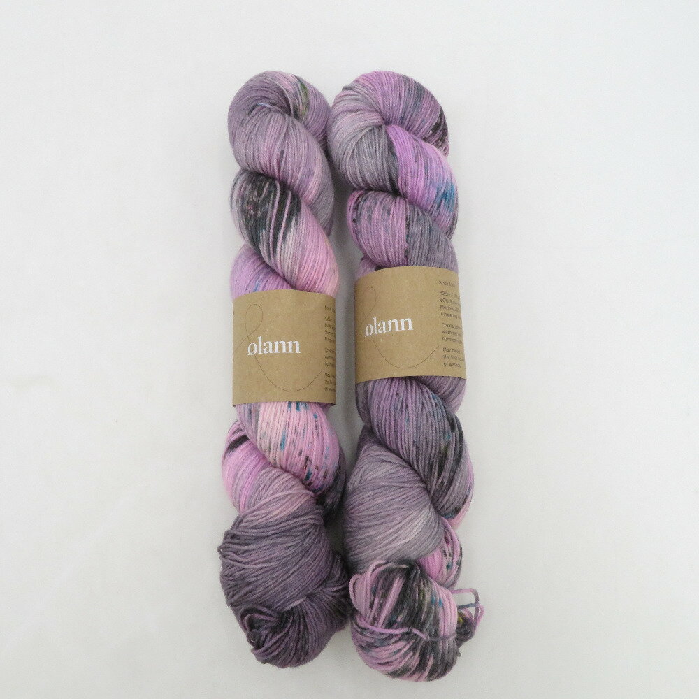 毛糸 olann Sock Lite Guilt trip 100gカセ 約425m 手染め糸 未使用品【中古】