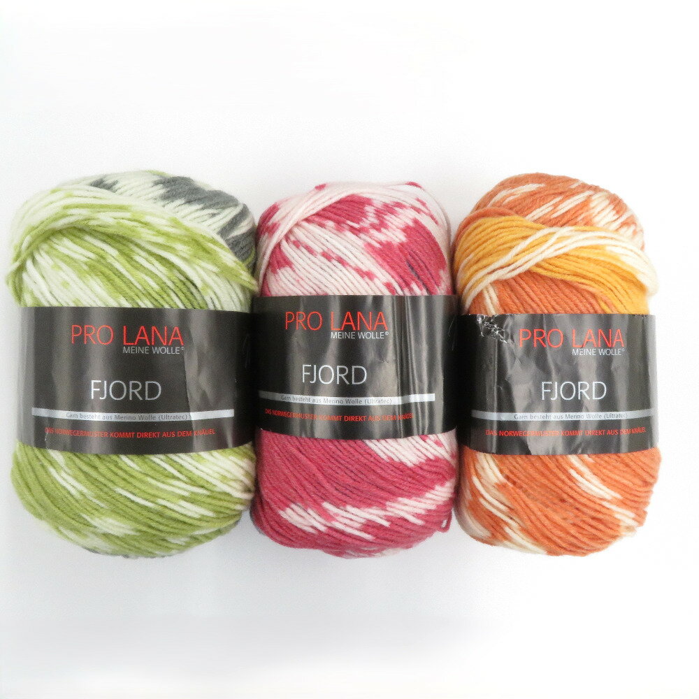 Rakuten - 毛糸 PRO LANA プロラナ FJORD 82番色 83番色 86番色 3玉セット1玉100g 350m ソックヤーン 秋冬 未使用品【中古】