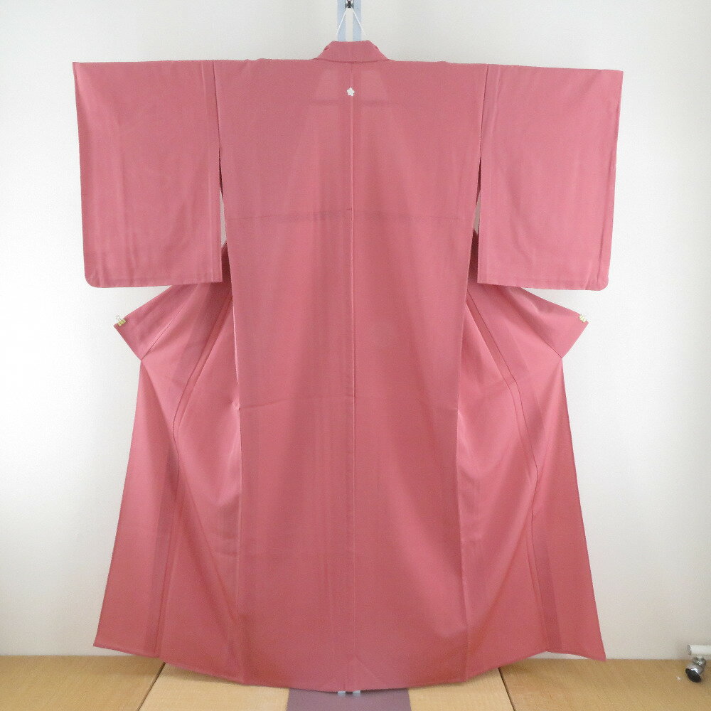 夏着物 色無地 ピンク 絽 広衿 正絹 一つ紋 桔梗紋 夏用 仕立て上がり 身丈156cm【中古】 楽天市場】夏着物 桔梗の通販