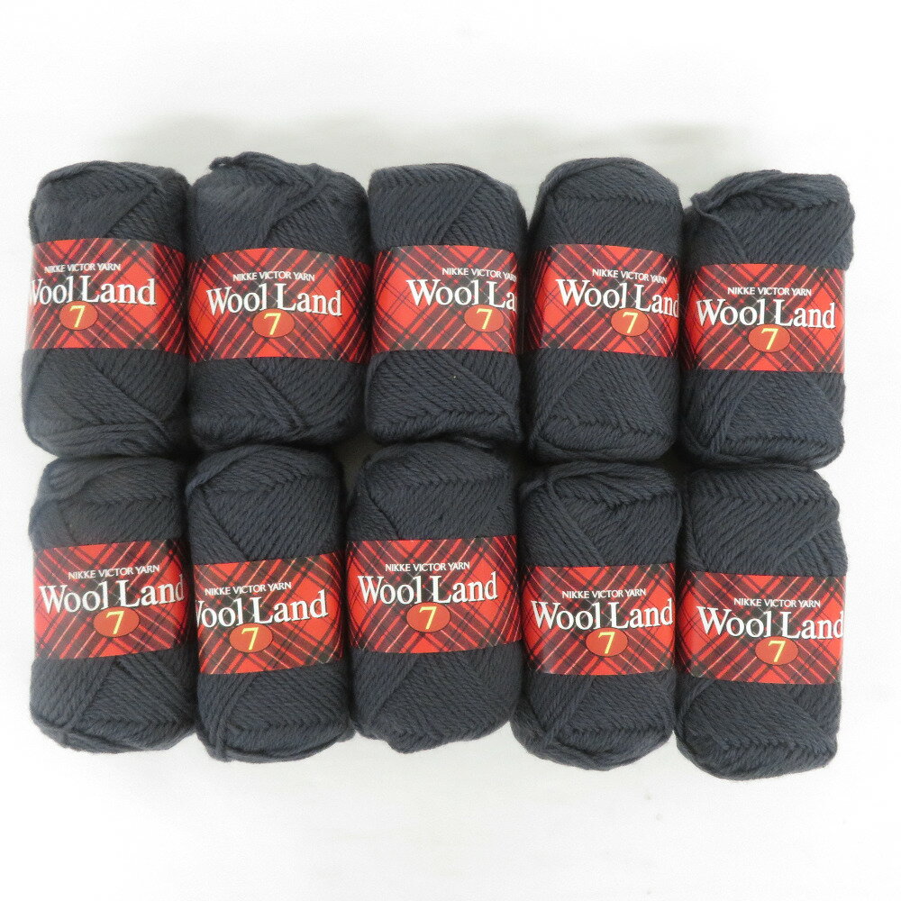 Other - 毛糸 ニッケビクター ウールランドセブン（WOOLLAND 7）814番色 10玉セット 1玉50g（約110m）ウール 100% 編み物 まとめ売り 未使用品【中古】