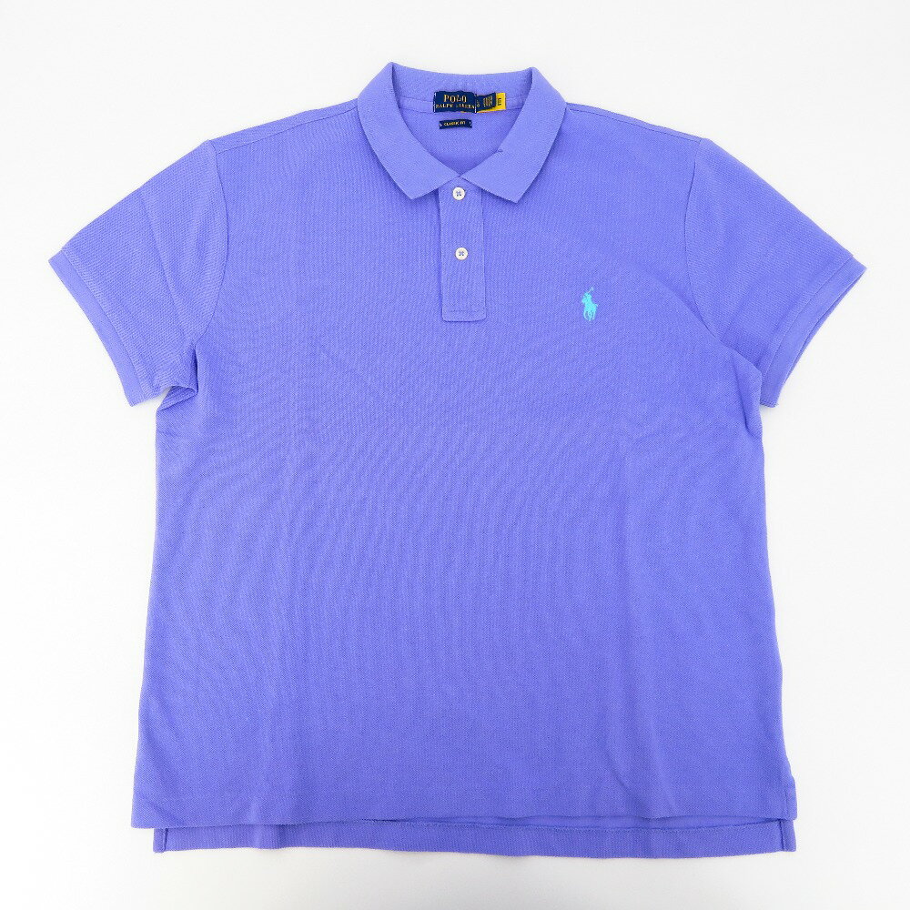 POLO RALPH LAUREN (ポロ・ラルフローレン) ポロシャツ POLO RALPH LAUREN　半袖ポロシャツ　CLASSIC FIT　L　パープル【中古】