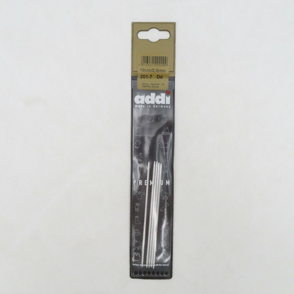 裁縫道具 addi PREMIUM 5本針 10cm/2.0mm 未使用品【中古】