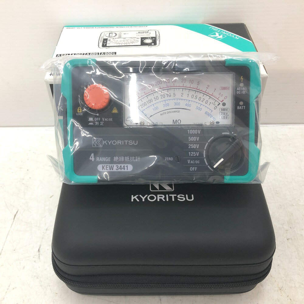 KYORITSU 共立電気計器 アナログ絶縁抵抗計 4レンジモデル 2024年製 KEW3441 未使用品