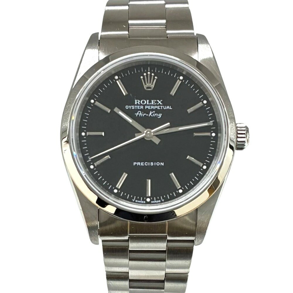 Rakuten - ロレックス 腕時計 14000 エアキング 34mm 本体のみ 黒文字盤 T番 1996年ごろ メンズ 自動巻き キャリバー3000 ROLEX【中古】