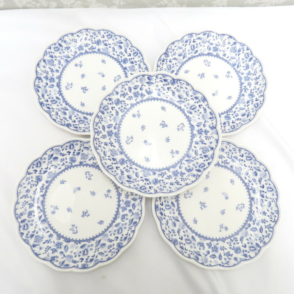 Rakuten - NIKKO (ニッコー) 食器 LIBERTY リバティ 中皿 プレート 18cm 5枚セット 小花柄 廃番品【中古】