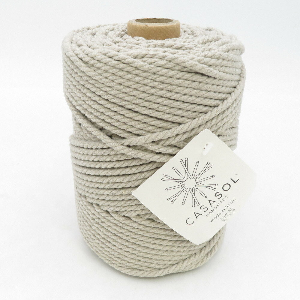 Rakuten - 毛糸 CASASOL macrame 3MM マクラメ 800gr 約100m+/-5% スペイン製 未使用品【中古】