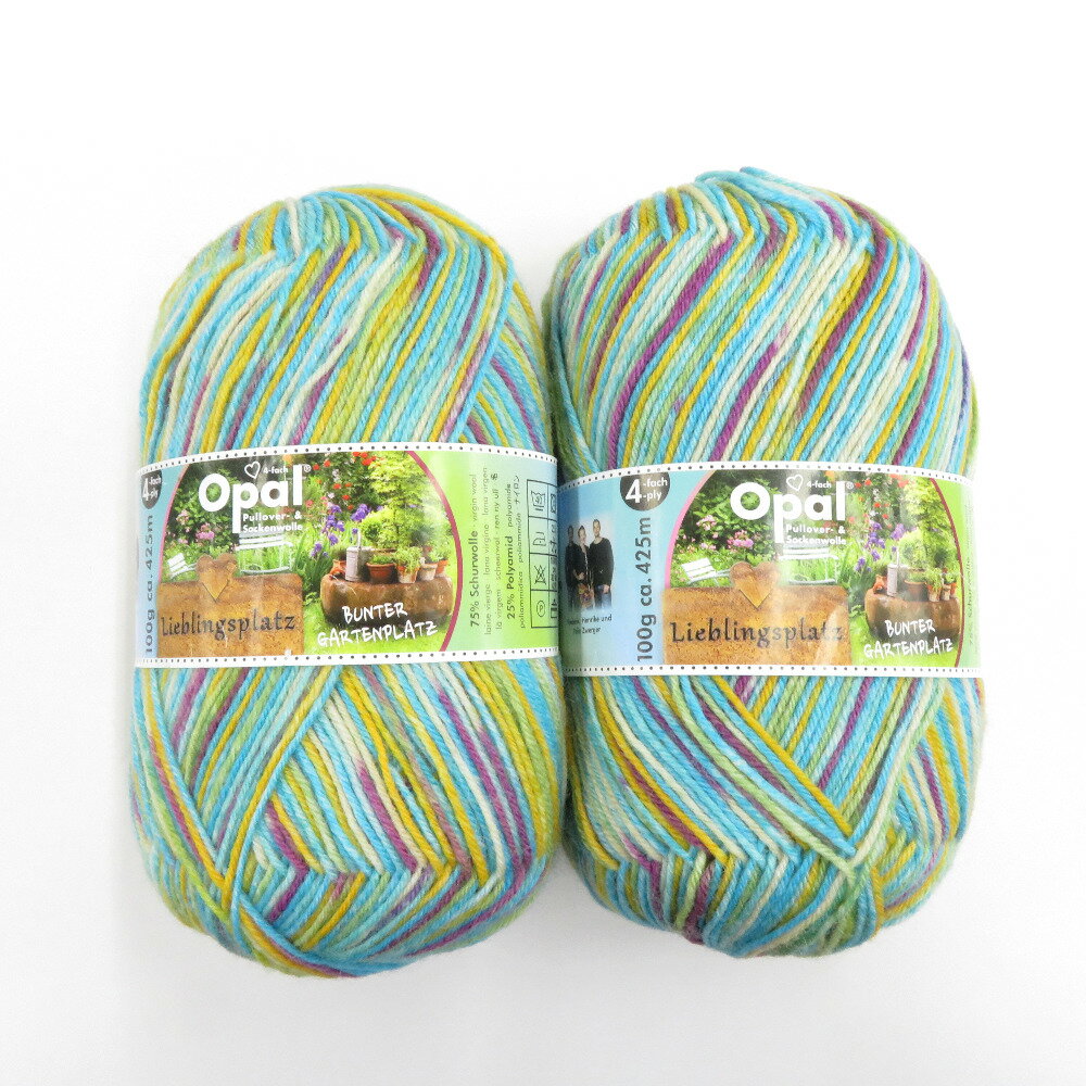 Rakuten - 毛糸 Opal オパール Lieblingsplatz（リープリングスプラッツ）4ply col.11464 2玉セット 1玉 100g 425m ソックスヤーン 未使用品【中古】