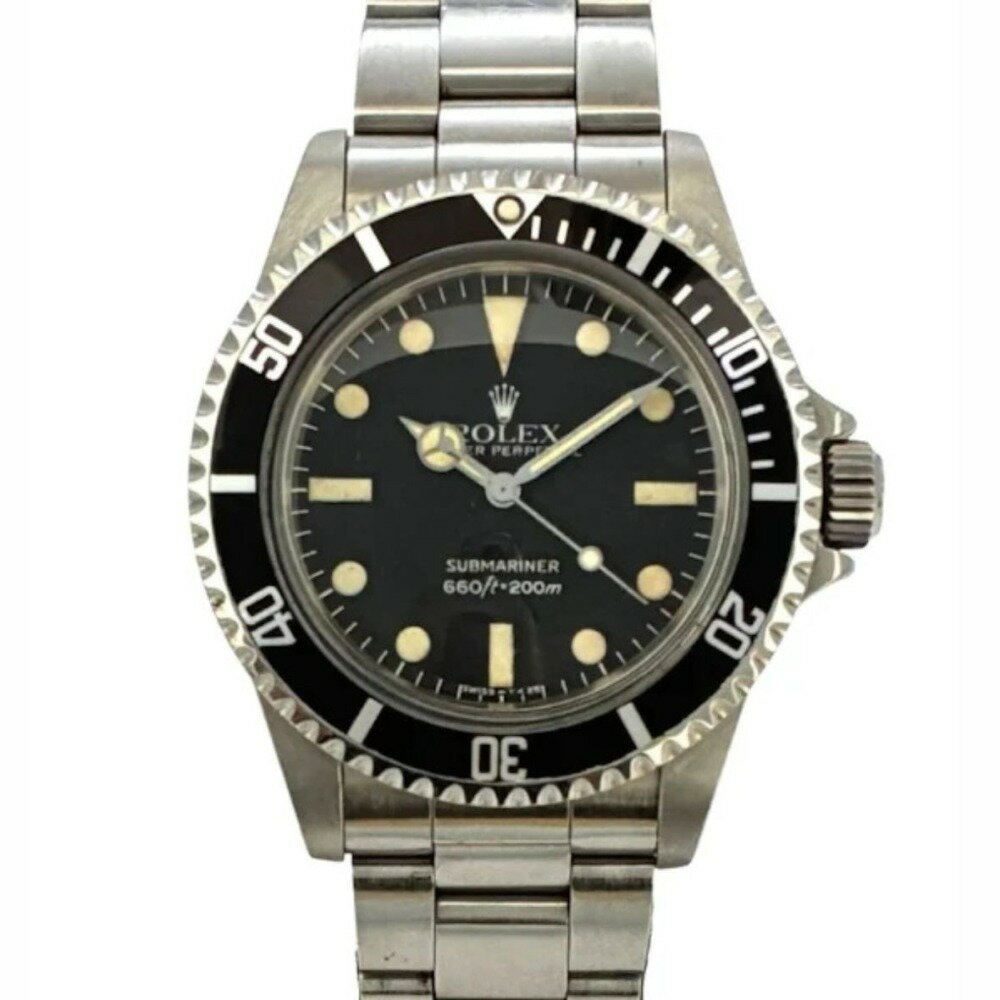 Rakuten - ロレックス 5513 サブマリーナ ノンデイト 40mm 本体のみ 黒文字盤 1982年ごろ メンズ 自動巻き キャリバー1520 ROLEX 腕時計【中古】