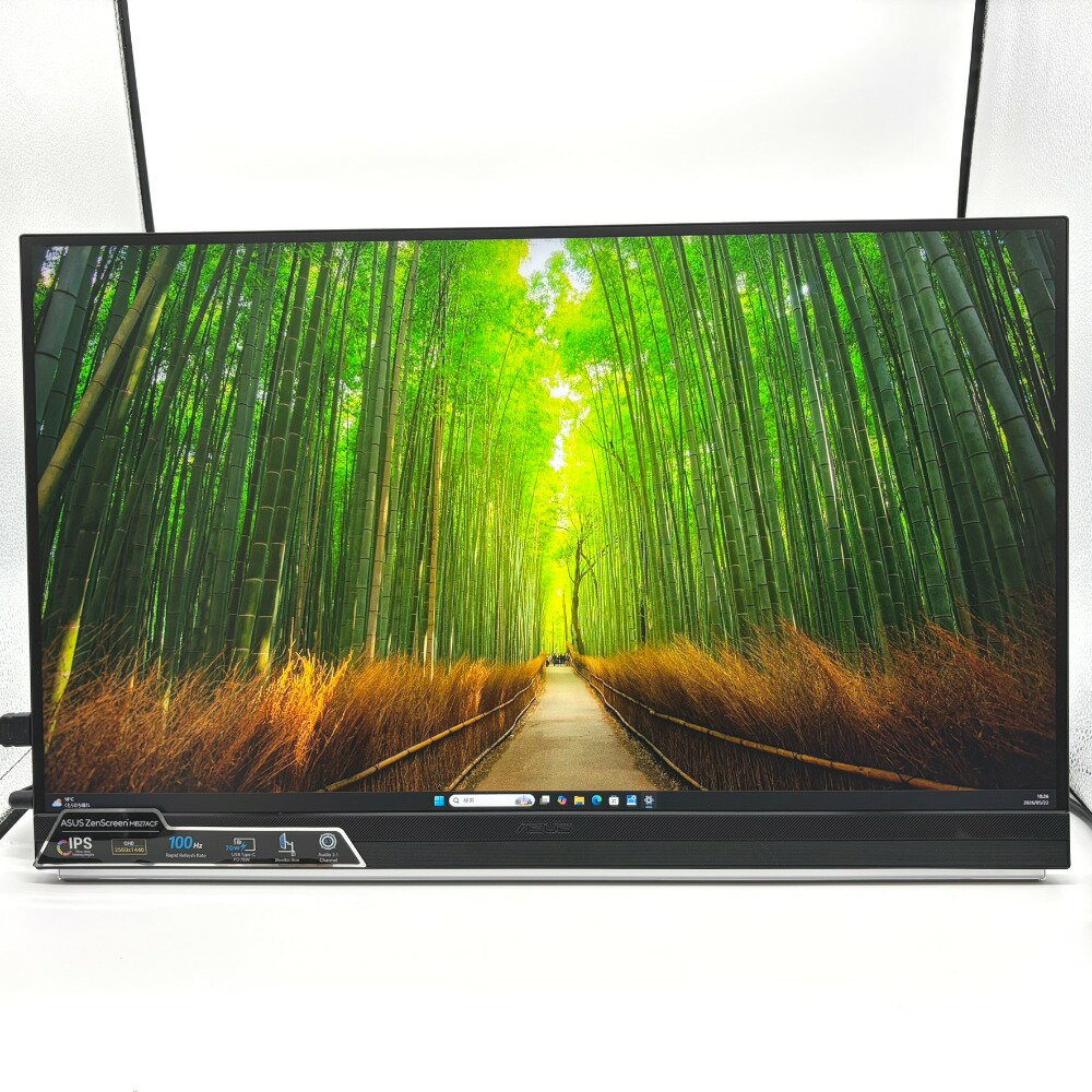 Rakuten - ASUS エイスース ZenScreen 27インチ WQHD 100Hz モバイルディスプレイ IPSパネル ノングレア 無輝点あり MB27ACF 中古美品