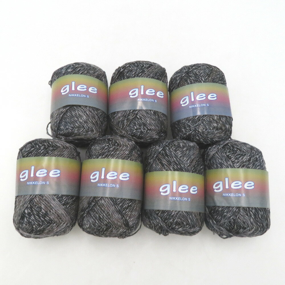 Rakuten - 毛糸 NIKKERON-S ニッケロンS glee グリー 7玉セット グレー系 色番1510 1玉約40g 約124m 春夏毛糸 未使用品【中古】