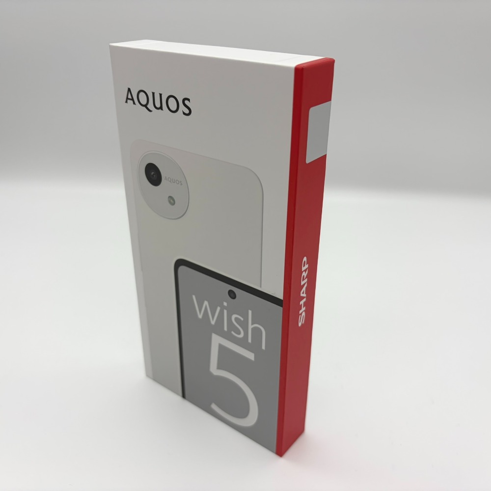 SHARP AQUOS Androidスマホ wish5 ユキ SIMフリー SH-M32 未開封品 中古