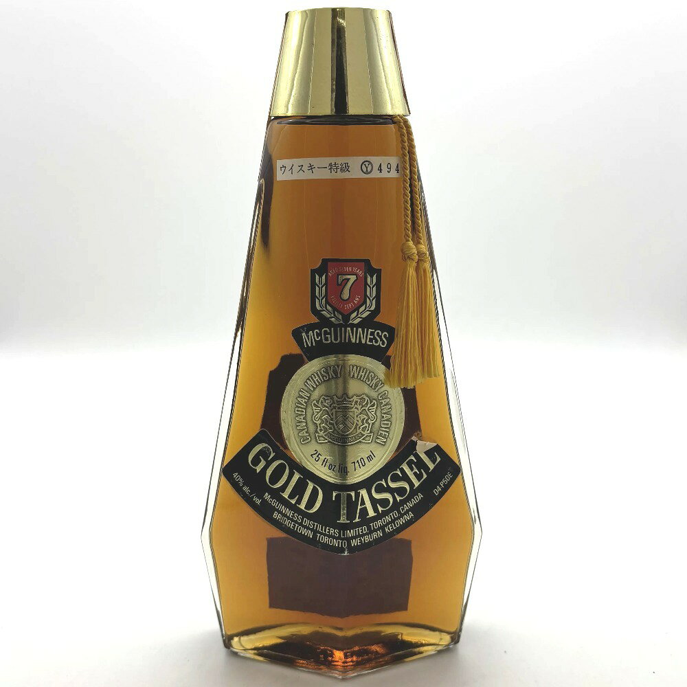 ゴールドタッセル 特級 1976シール カナディアン 710ml 40% 洋酒 古酒 未開栓 GOLDTASSEL ウイスキー 【中古】