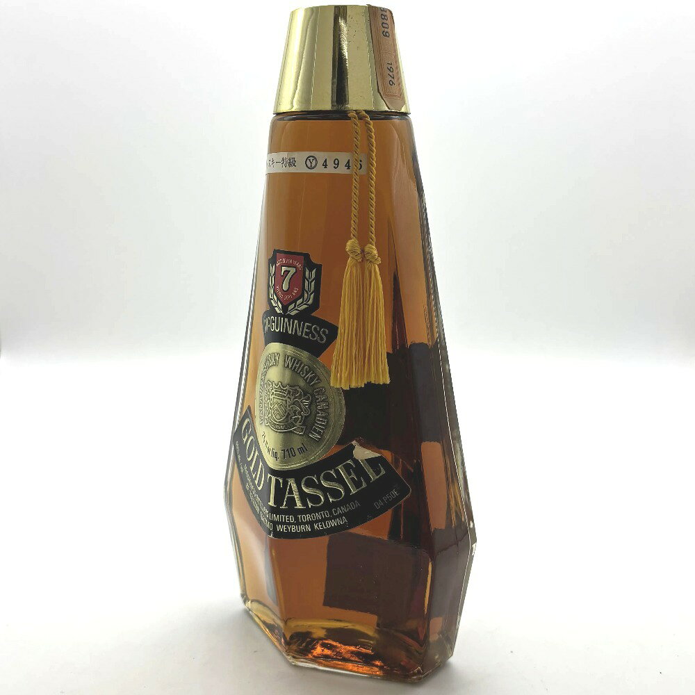 ココロード 楽天市場店のゴールドタッセル 特級 1976シール カナディアン 710ml 40% 洋酒 古酒 未開栓 GOLDTASSEL ウイスキー 【中古】｜アングル2
