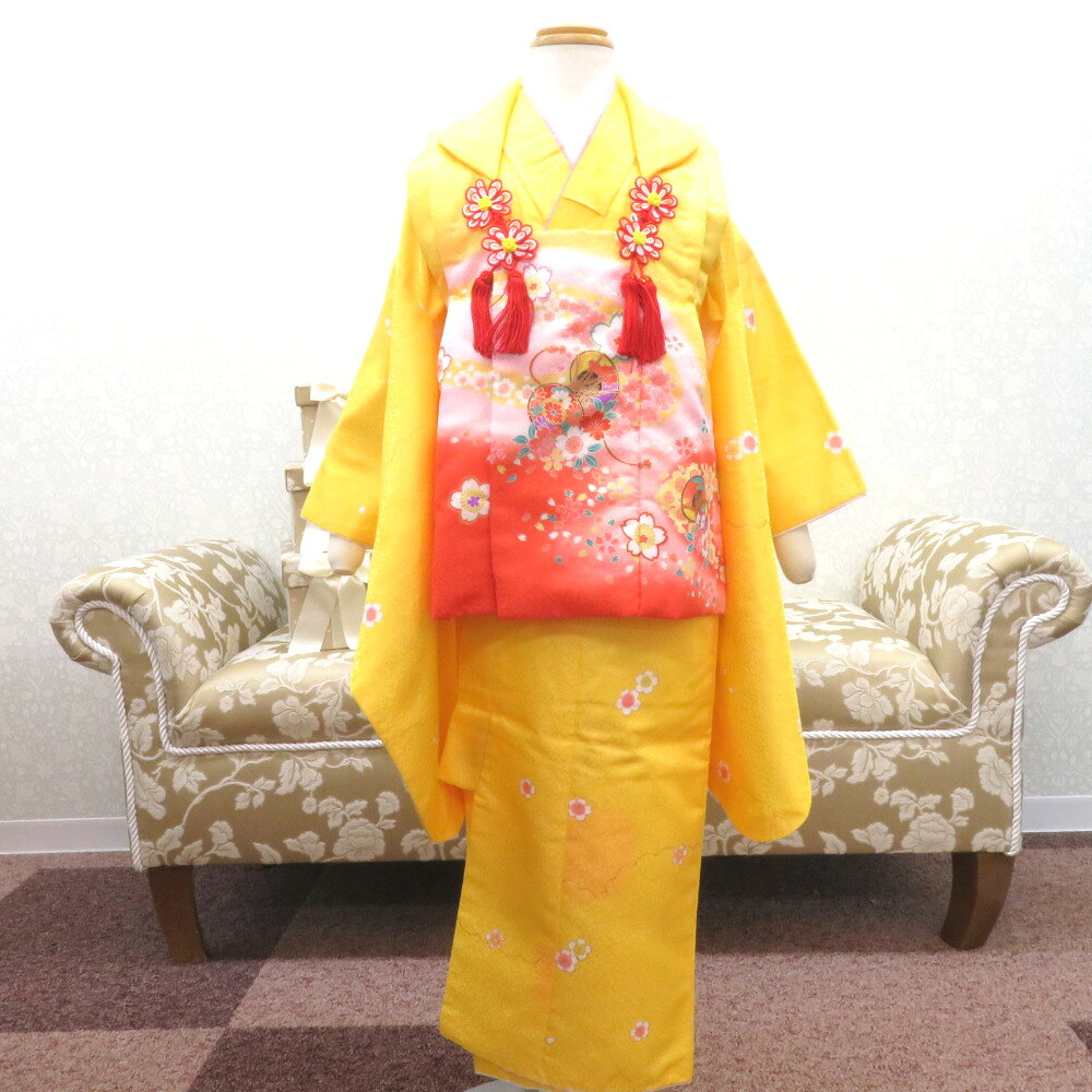 楽天市場】七五三 着物 中古（カラーイエロー）（和服｜キッズ