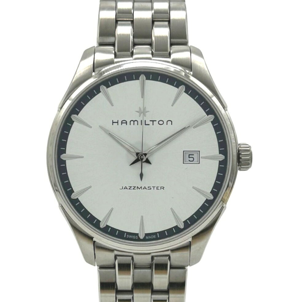 ハミルトン ジャズマスター ジェント 40mm H32.451.151 クオーツ シルバー文字盤 ステンレス メンズ HAMILTON 腕時計【中古】