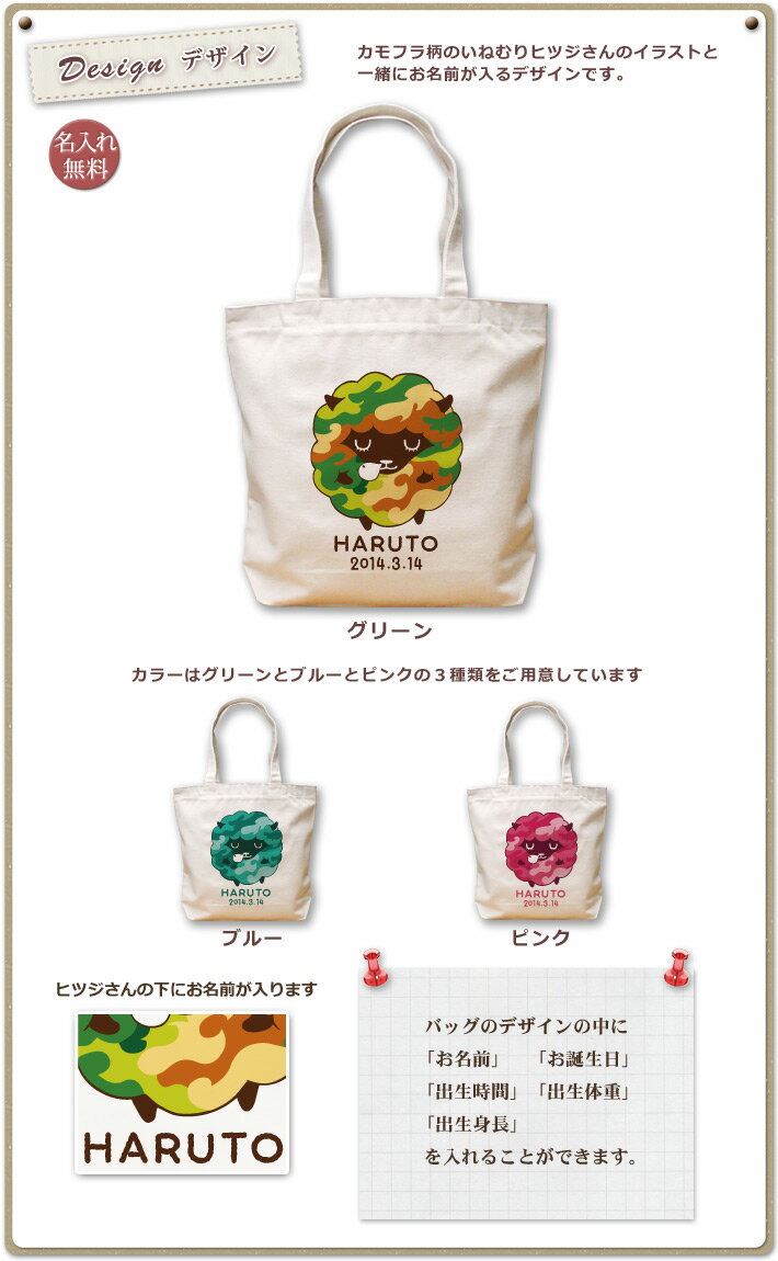 出産祝い 誕生日 プレゼント 名入れ 名入れ無料 名前入り キャンバス トートバッグ 内ポケット付き 動物 ひつじ B 男の子 女の子 誕生日プレゼント 保育園 幼稚園 ママバッグ マザーズバッグ エコバッグ 大きめ 帆布 送料無料 ブランド ココロコ
