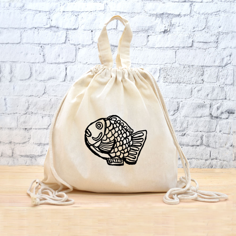 【即納 名入れ無し】 ナップサック リュック [ たい焼き ] 鯛焼き たいやき 和菓子 スイーツ おやつ お..