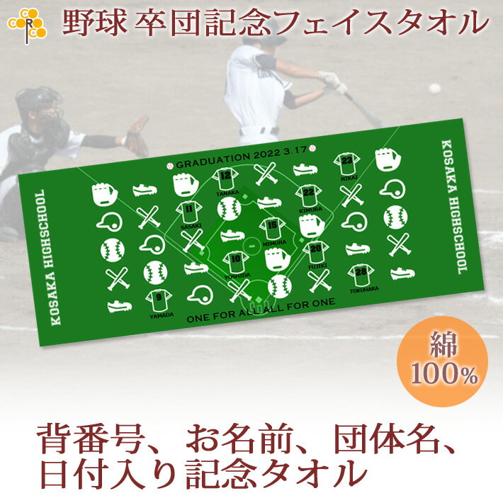 卒団記念品 野球 卒団 記念品 卒部記念品 【10枚以上購入で1枚2850円】 名入れ お名前 背番号 日付 団体名入り アイコンデザイン 今治..