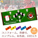 卒団記念品 ソフトボール部 ソフト部 卒団 記念品 卒部記念品 【10枚以上購入で1枚3050円】 名入れ お名前 背番号 ユニフォームが入る 今治製プチフェイスタオル 名前入り 27x70cm 日本製 今治 タオル 名入れ無料 プレゼント 男子 女子 卒団式 ブランド ココロコ