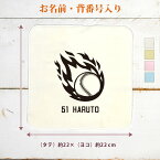 【名入れ無料 背番号入り】 卒団 記念品 プレゼント タオルハンカチ ハンドタオル 炎の野球ボール 火の玉 ベースボール ソフトボール 野球 部活 野球部 ソフトボール部 卒部 卒業 男子 女子 おもしろ 面白 ハンカチタオル ミニタオル メンズ レディース 男性 女性 ブランド