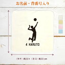【名入れ無料 背番号入り】 卒団 記念品 プレゼント タオルハンカチ ハンドタオル スポーツシルエット バレーボールF 排球 趣味 部活 バレーボール部 バレー...