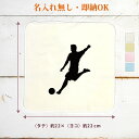 【即納 名入れ無し】 卒団 記念品 誕生日 プレゼント タオルハンカチ ハンドタオル スポーツシルエット サッカーB シュート 趣味 部活 サッカー部 卒部 卒...