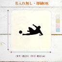 【即納 名入れ無し】 卒団 記念品 誕生日 プレゼント タオルハンカチ ハンドタオル スポーツシルエット サッカーD スライディング 趣味 部活 サッカー部 卒...