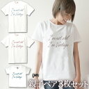 【3枚セット】 親子 ペアルック ペアtシャツ 半袖Tシャツ 親子ペア3枚家族セット 親子コーデ かわいい リンクコーデ I'm vintage お揃い 男の子...