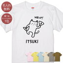 名入れ 名前入り Tシャツ 誕生日 プレゼント てんてこ舞い 踊る猫 ネコ 猫グッズ 動物 半袖 面白 おもしろ 母の日 父の日 妻 夫 メンズ レディース 親子 家族 お揃い 春夏 ブランド ココロコ