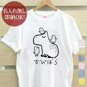 【即納 名入れ無し】 大人用 Tシャツ 誕生日プレゼント カピバラとヒヨコ 動物 グッズ おもしろ 面白 忘年会 余興 景品 メンズ レディース 春夏 メール便送料無料 ブランド