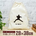 【名入れ無料 背番号入り】 卒団 記念品 プレゼント 巾着 大 38×28cm スポーツシルエット スポーツシルエット 野球C ピッチャー 投手 趣味 部活 野...