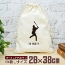 【名入れ無料 背番号入り】 卒団 記念品 プレゼント 巾着 大 38×28cm スポーツシルエット スポーツシルエット 野球G バッター 打者 趣味 部活 野球...